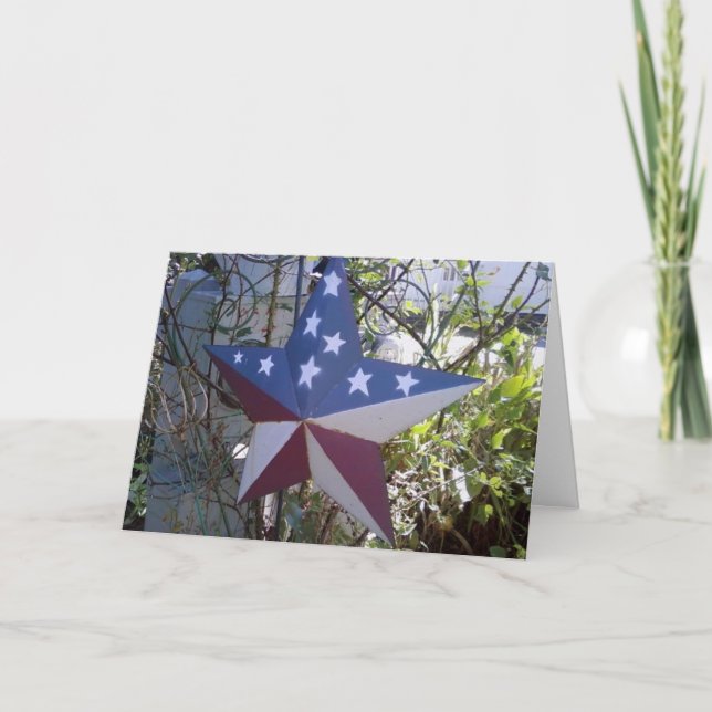 GARDEN PATRIOTIC STAR CARD (Front)