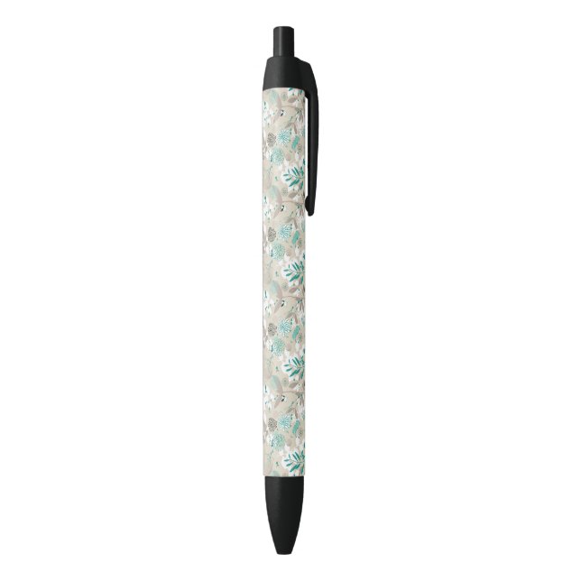 Garden Pattern Black Ink Pen (Bottom (Vertical))