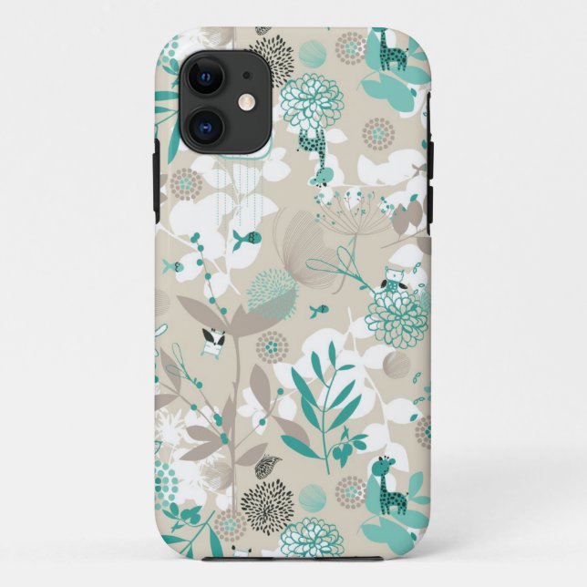 Garden Pattern Case-Mate iPhone Case (Back)