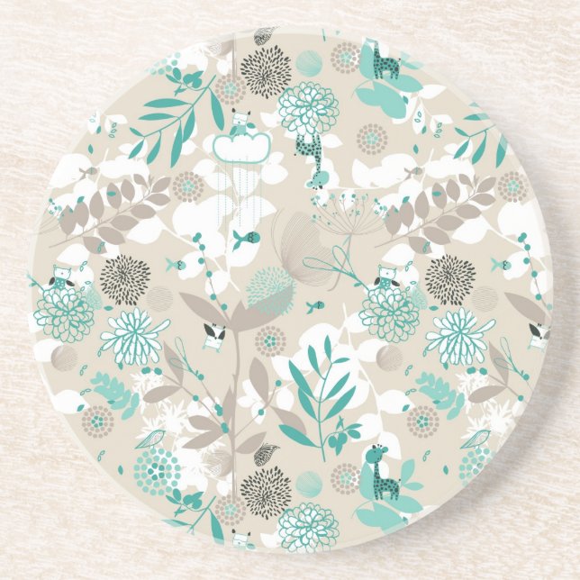 Garden Pattern Coaster (Front)