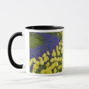 Garden pattern of Grape Hyacinth flowers and Mug