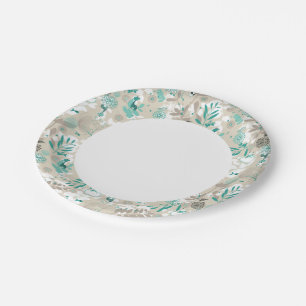 Garden Pattern Paper Plate