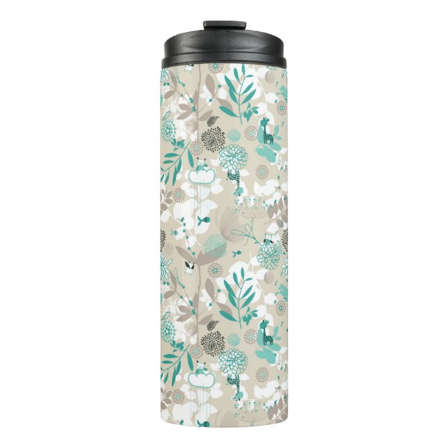 Garden Pattern Thermal Tumbler (Front)