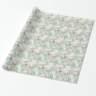Garden Pattern Wrapping Paper