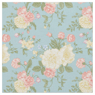 Garden Peony Floral Pattern Fabric