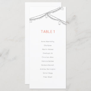 Garden Picnic Minimalist Black and White Table 