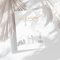 Garden Picnic Minimalist Black and White Wedding 