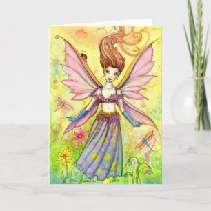 Garden Pixie Fairy Greeting Card