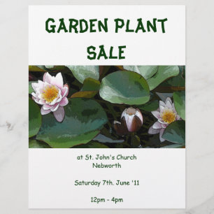Garden Plant Sale Flyer