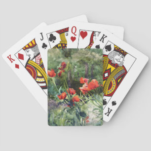Garden Poppies (by Mildred Anne Butler) Playing Cards