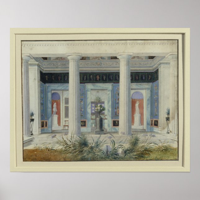 Garden portico, c.1834 poster (Front)