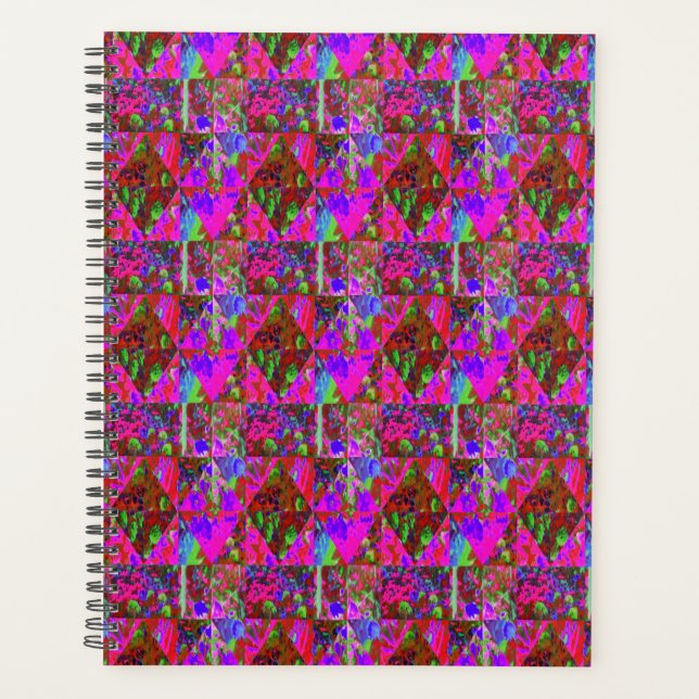 Garden Quilt Painting with Lime Green Hydrangea Planner (Front)
