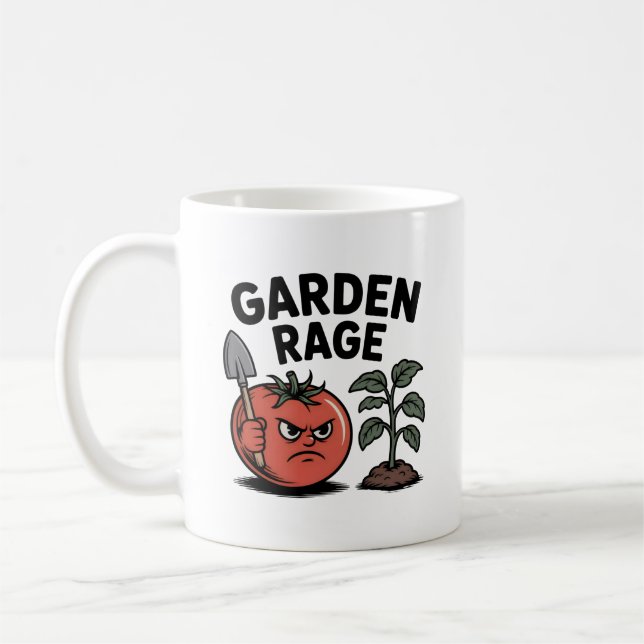 Garden Rage Mug – Funny Gift for Gardeners  (Left)