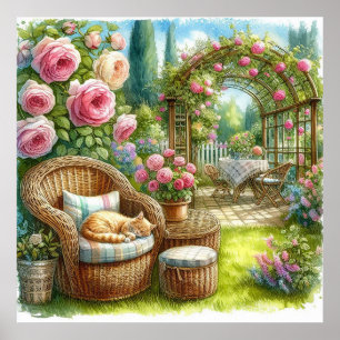 Garden Retreat Landscape 2 Poster