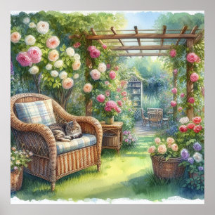 Garden Retreat Landscape 3 Poster