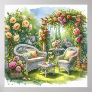 Garden Retreat Landscape 8 Poster
