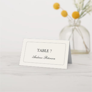 Garden Romantic Minimalist Elegant Wedding Place Card