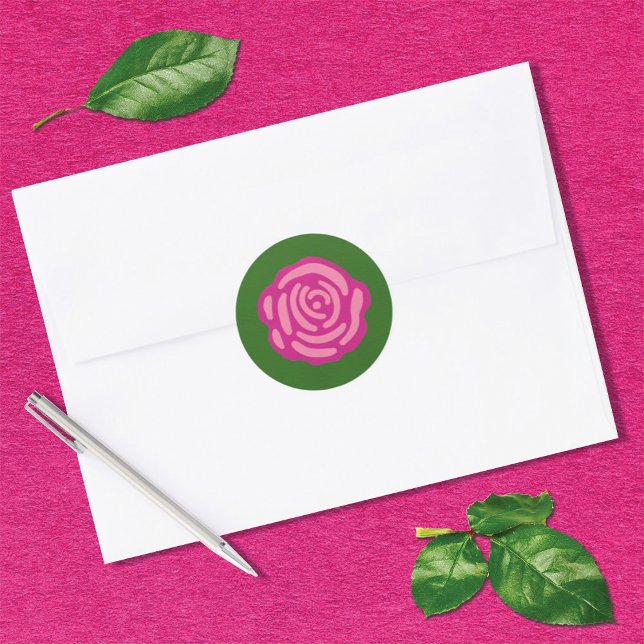 Garden Rose Classic Round Sticker (Creator Uploaded)