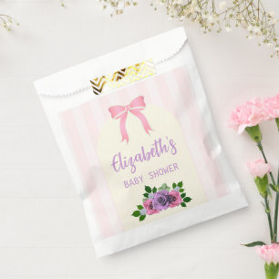 Garden Roses Pink Baby Shower Favour Bags