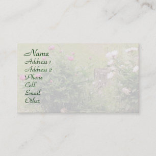 Garden Roses Profile Business Card