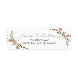 Garden Roses Return Address Labels