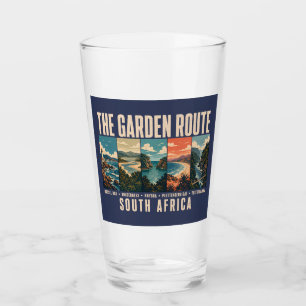 Garden Route South Africa Illustration Vintage Glass
