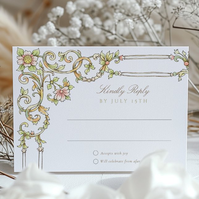 Garden RSVP Card Wedding (Creator Uploaded)