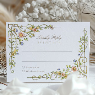 Garden RSVP Card Wedding