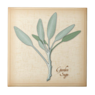 Garden Sage Herb Tile