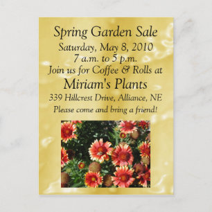 Garden Sale Postcard