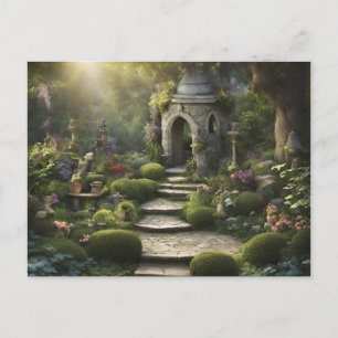 Garden Sanctuary Art Postcard