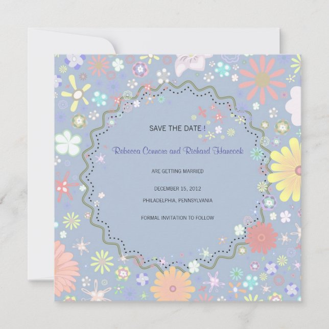 Garden -save the date cards (Front)