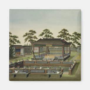 Garden Scene, c.1820-40 (w/c on paper) 4 Magnet