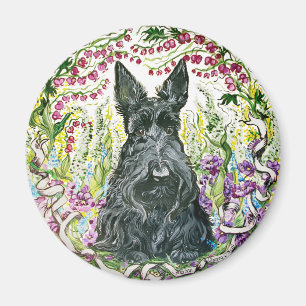 Garden Scottie Magnet