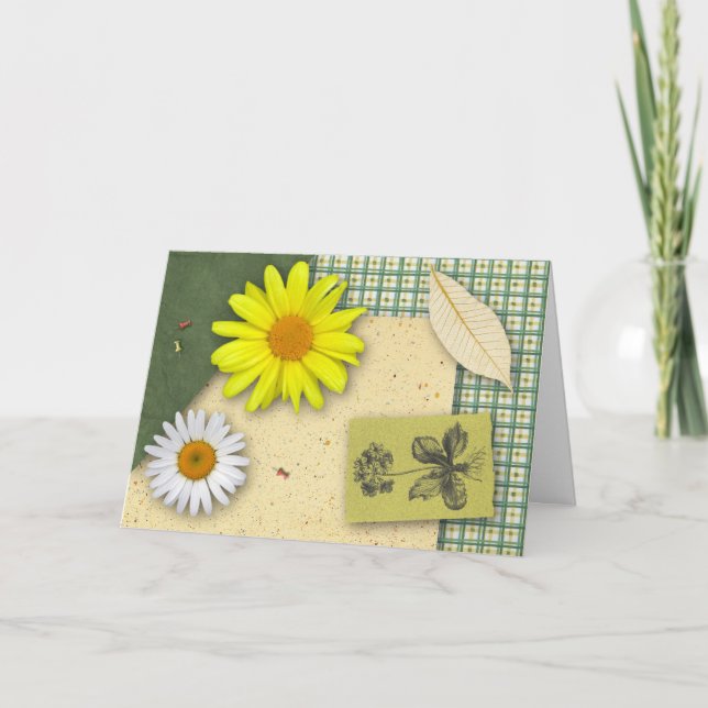 Garden Scrapbook Birthday Card (Front)