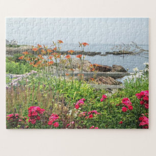 GARDEN SEA SCENIC OGUNQUIT, MAINE JIGSAW PUZZLE