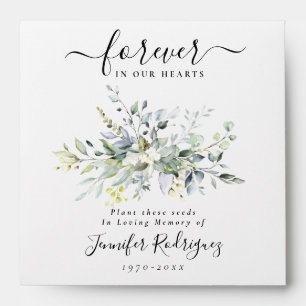 Garden Seed Packet Memorial Funeral Envelope
