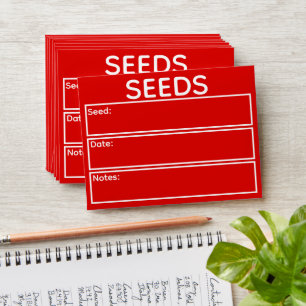 Garden Seed Saving Envelope