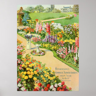 Garden Seed Vintage Ad Poster