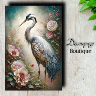 Garden Sentinel Decoupage Tissue Paper