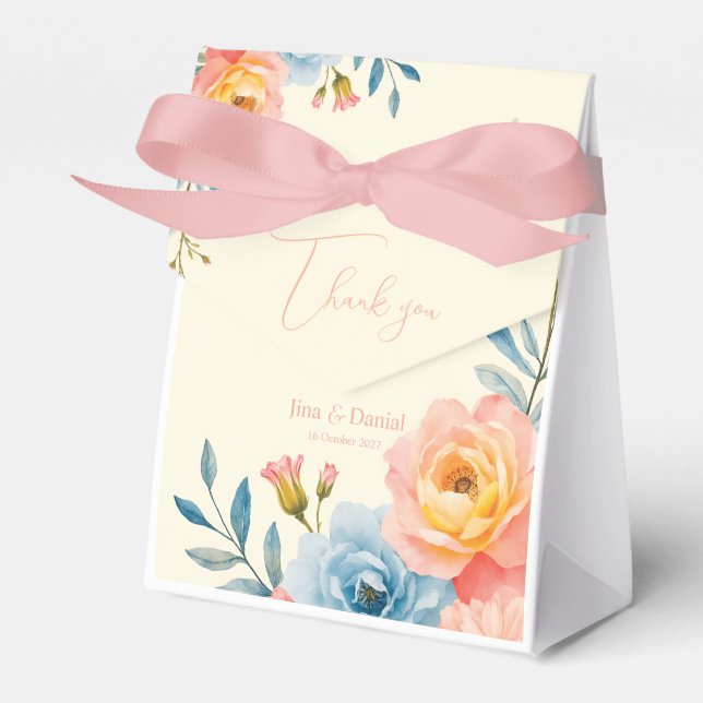 Garden Serenade Favour Box (Front Side)