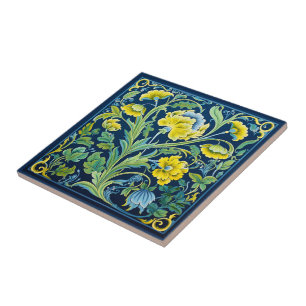 💙 Garden Serenade Iznik Tile