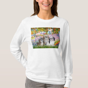 Garden - Shih Tzus (three) T-Shirt