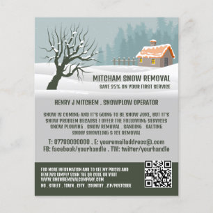 Garden Snow, Snow Removal Company Advertising Flyer