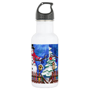 Garden Snowman 532 Ml Water Bottle