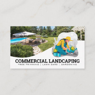 Garden Specialist   Landscaping   Skilled Workers Business Card