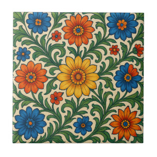 Garden Splendor Floral Tile