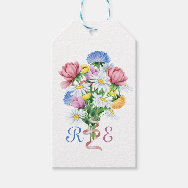 Garden Spring Wedding Gift Tags (Front)