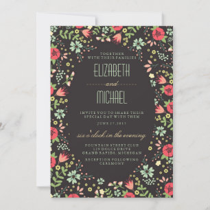 Garden Spring  Wedding Invitations