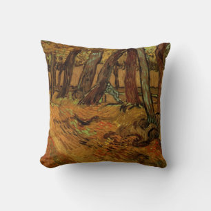 Garden St Paul Hospital Figure by Vincent van Gogh Cushion